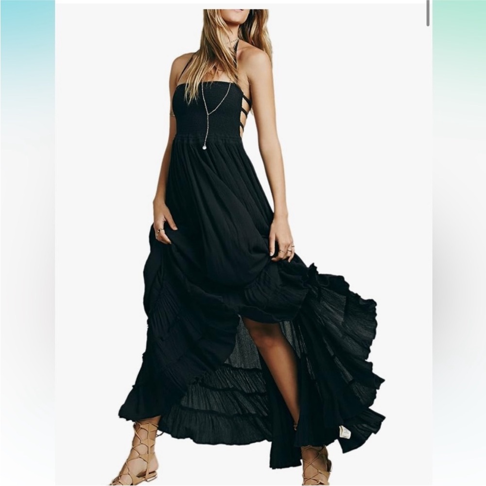 VICI black maxi dress
